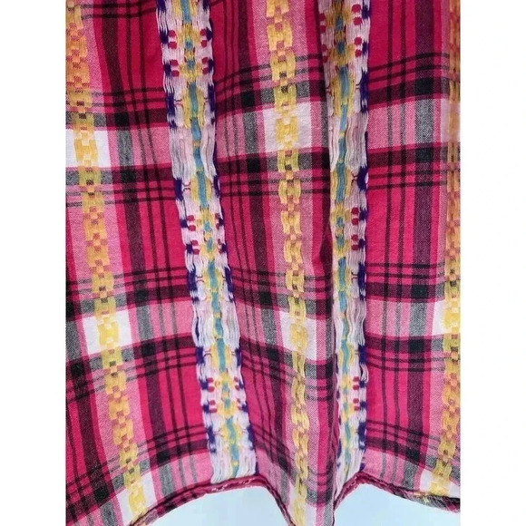 Gorgeous Vintage Western Short Sleeve Button Up Aztec Woven Shirt Size MEDIUM EC - Picture 2 of 11